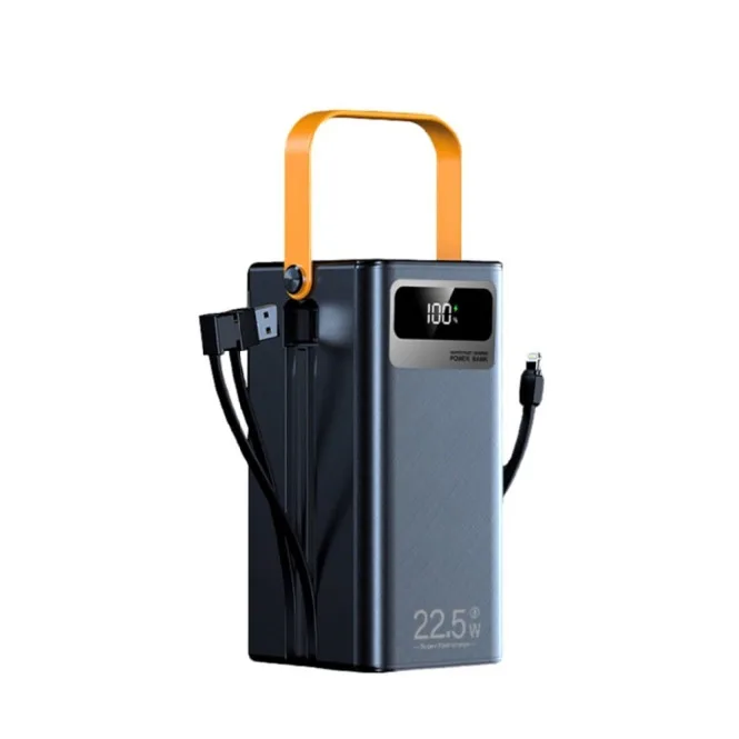 Зовнішній акумулятор WUW TUGII-Y106 （PD22.5W quick charge) 60000mAh Black