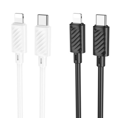 Кабель HOCO X88 Gratified PD charging data cable for iP(packaged) Black