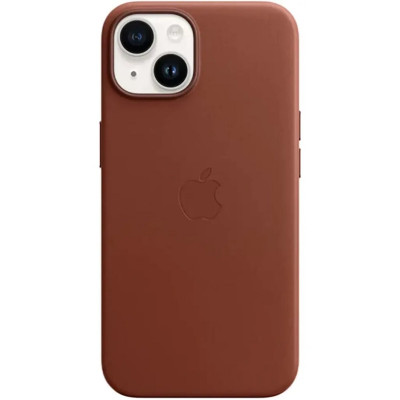 Чохол для смартфона Leather AAA Full Magsafe IC for iPhone 14 Saddle Brown