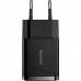 Мережевий зарядний пристрій Baseus Compact Charger 2U 10.5W EU Black