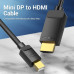 Кабель Vention 4K Mini DisplayPort to HDMI Cable 1.5M Black (HAHBG)