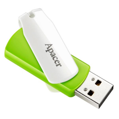 Flash Apacer USB 2.0 AH335 32Gb green – надежный и стильный накопитель на все случаи жизни