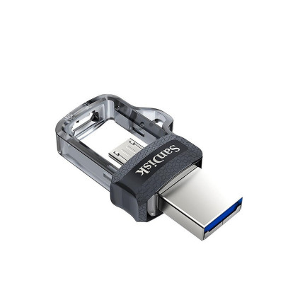 Популярный флеш-накопитель SanDisk USB 3.0 Ultra Dual Drive OTG M3.0 128Gb (150Mb/s) Black - идеальный выбор для быстрой и удобной передачи данных.