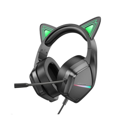 Навушники BOROFONE BO106 Cute cat ear luminous gaming headphones Elf Cat