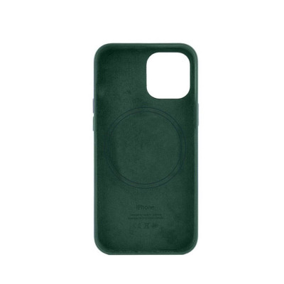 Чохол для смартфона Leather AAA Full Magsafe IC for iPhone 15 Pro Max Fir Green