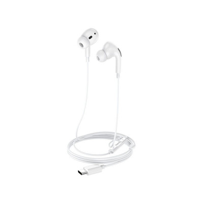 Навушники HOCO M101 Pro Crystal sound Type-C wire-controlled digital earphones with microphone White