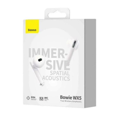 Навушники Baseus Bowie WX5 True Wireless Earphones White