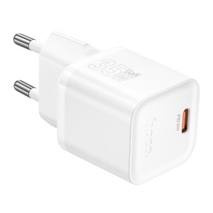 Мережевий зарядний пристрій HOCO N66 Ingenious single port PD35W charger White