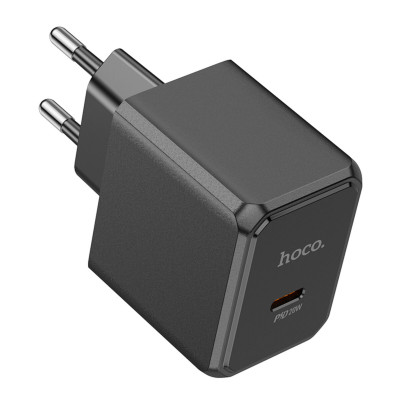 Мережевий зарядний пристрій HOCO CS13A Ocean single port PD20W charger Black