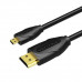 Кабель Vention Micro HDMI-HDMI 4K Cable 2M Black (VAA-D03-B200)