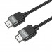 Кабель HOCO US09 Cutting-edge HDTV 2.0 male-to-male 4K HD data cable(L=1M) Black