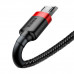 Кабель Baseus Cafule Cable USB For Micro 2.4A 1m Red+Black