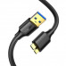 Кабель UGREEN US130 USB 3.0 A Male to Micro USB 3.0 Type B Male Cable 1m (Black) (UGR-10841)