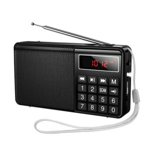 Портативне радіо HOCO HI50 Portable radio, 5W, Black