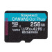 Карта пам'яті microSDXC (UHS-1 U3) Kingston Canvas Go! Plus 256Gb class 10 A2 V30 (R200MB/s, W-160MB/s)