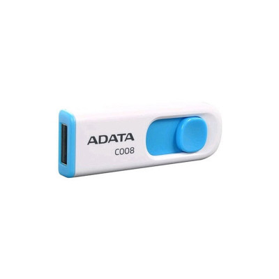 A-DATA USB 2.0 C008 64Gb White/Blue - идеальное решение для хранения и передачи данных!