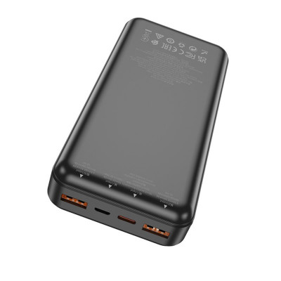 Зовнішній акумулятор HOCO J108A Universe 22.5W fully compatible power bank(20000mAh)Black