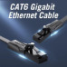 Кабель Vention Flat Cat.6 UTP Patch Cable 0.75M Black