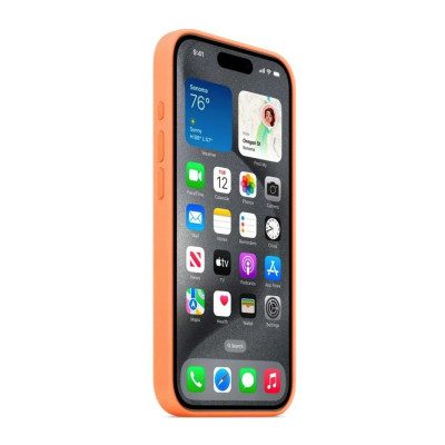 Чохол для смартфона Silicone Full Case AAA MagSafe IC for iPhone 15 Pro Max Orange