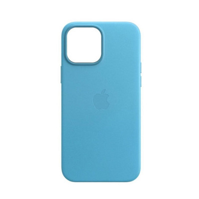 Чохол для смартфона Leather AAA Full Magsafe IC for iPhone 15 Pro Max Sky Blue