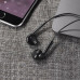 Навушники HOCO M55 Memory sound wire control earphones with mic Black