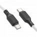 Кабель HOCO X90 Cool 60W silicone charging data cable for Type-C to Type-C White