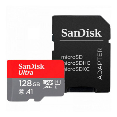 Быстрый и емкий - microSDXC SanDisk Ultra 128Gb class 10 A1 (140Mb/s) (адаптер) теперь в allbattery.ua!