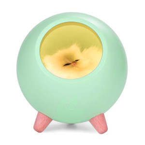 Ночник UFT SCH01 Green Спящий кот с сенсорной кнопкой
