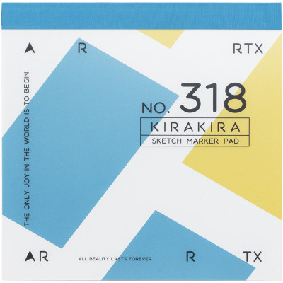 Скетчбук Arrtx для маркеров 18x18 см, 56 листов