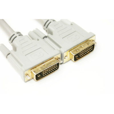Видео кабель DVI-D 24M-24M, 1.5m, Double ferrites
