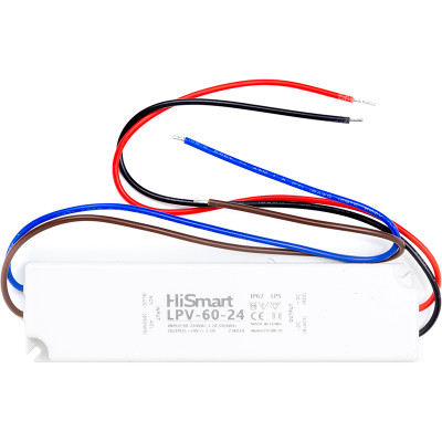 Блок живлення HiSmart 24V, 2.5А, 60W, IP67 - надежный выбор от allbattery.ua