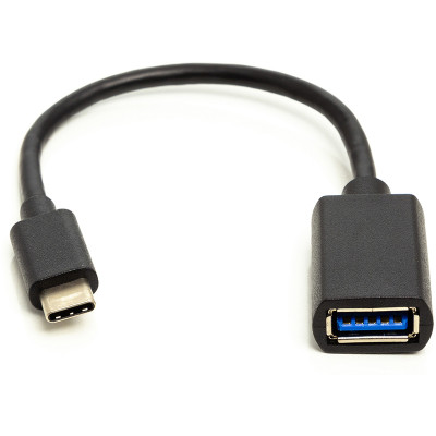 Кабель  OTG USB 2.0 AF - Type-C, 0.1 м