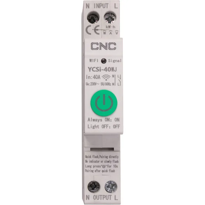 Розумний 1-контактний Wi-Fi-перемикач CNC YCSi-40WJ