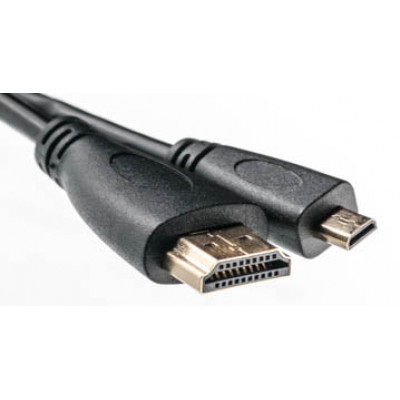 Відео кабель  HDMI - micro HDMI, 2м, позолочені конектори, 1.3V