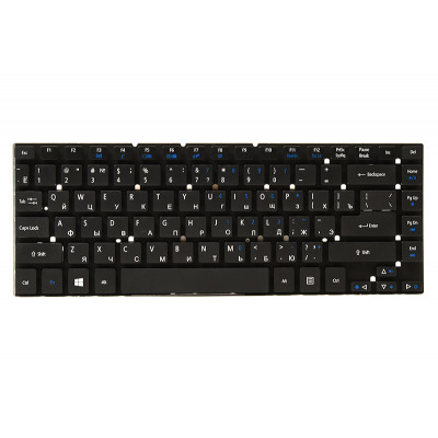 Клавиатура для ноутбука ACER Aspire 3830, 4830 черный, без фрейма (Win 7)