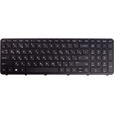 Клавіатура для ноутбука HP 350 G1, 355 G2 чорний, чорний фрейм