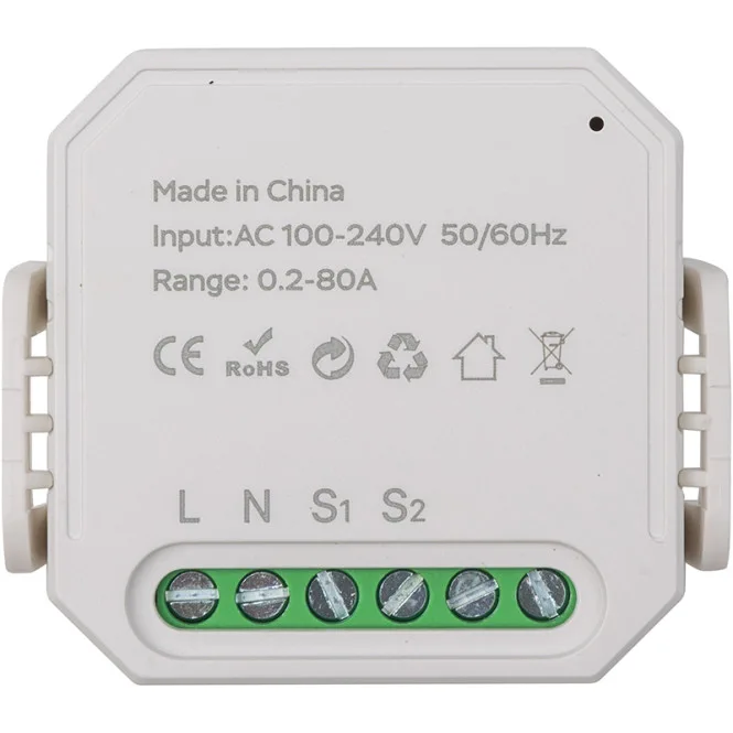 Вимикач лічильника енергії Tuya Wi-Fi MS01, 1 CT