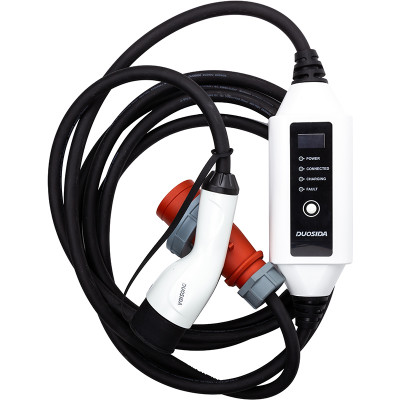 Зарядное устройство для электромобилей Duosida Type 2 - CEE, 32A, 22кВт, 3-фазный, 5м