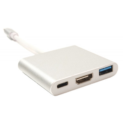 Кабель-переходник USB Type-C - HDMI/USB Multiport Adapter для MacBook 12, 0.15м