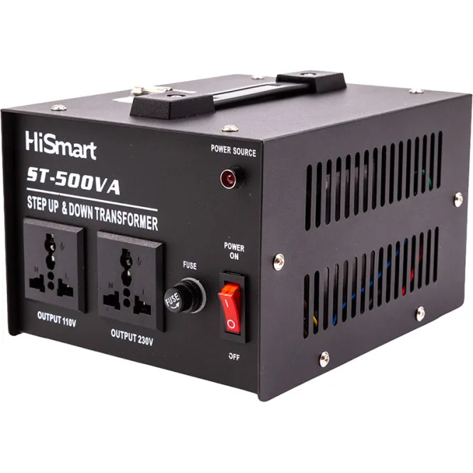 Трансформатор напруги HiSmart 110VAC-220VAC/ 220VAC-110VAC, 500VA (ST-500VA)