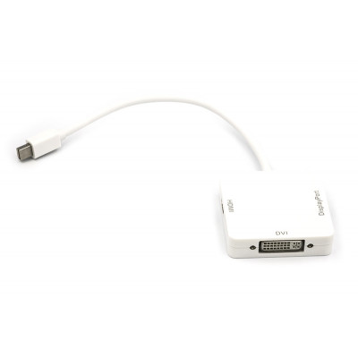 Кабель-переходник mini DisplayPort (Thunderbolt) – DisplayPort, HDMI, DVI 0.2 м