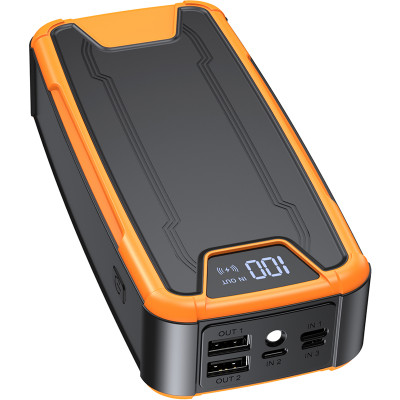 Универсальная мобильная батарея 30000mAh, PD 65W, DC 12-19V, USB-C, 2xUSB-A, QC3.0