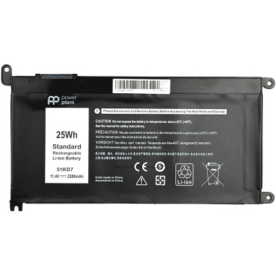 Аккумулятор для ноутбуков DELL Chromebook 3180 (51KD7) 11.4V 2200mAh