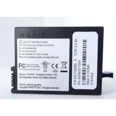 Аккумулятор для модема ARRIS ARCT00885 S E214476 12.6V 25Wh TM402E TM402 TM402P