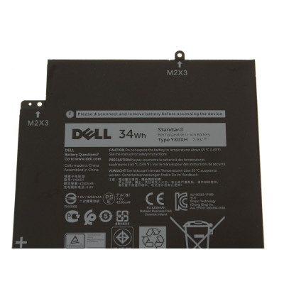 Аккумулятор Dell YXOXH 0WYCVV OWYCVV  Latitude 12 7000 7285 T02J YX0X 7.6V 34WH 4250mah Original (под заказ)