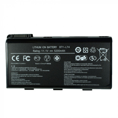 Аккумулятор для MSI BTY-L74 10V-11V 5200mAh 1TC ( TU ) Allbattery