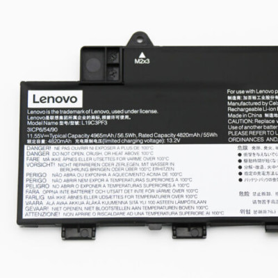 Аккумулятор Lenovo Ideapad 5-14ARE05 5-14IIL05 5-14ALC05 5-14ITL05 L19C3PF3 L19M3PF3 11,55V 55Wh Оригинал (под заказ 35-50 дней)