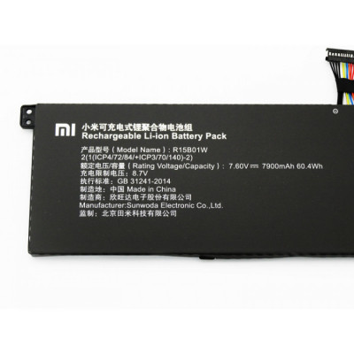 Аккумулятор R15B01W  Xiaomi Pro 15.6" GTX TM1701 TM1707 7.6V 7900mAh 60.04Wh (под заказ 35-50 дней)