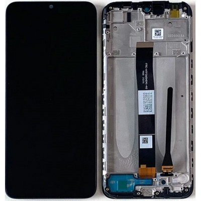 Дисплей (LCD) Xiaomi Redmi 9A/  Redmi 9C/  Poco C3 з сенсором чорний + рамка
