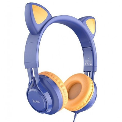 Навушники (HandsFree) Hoco W36 блакитні